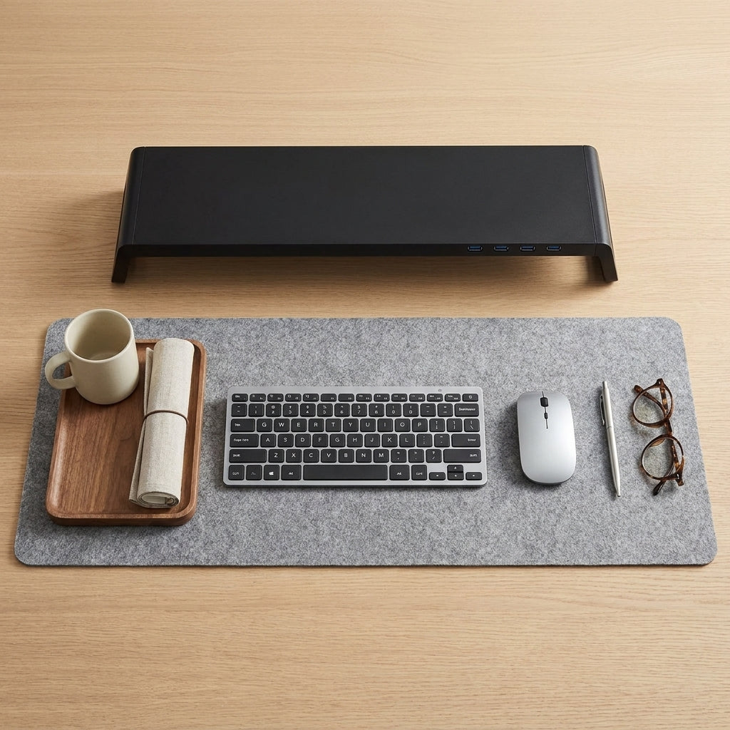 Aluminum Monitor Stand with USB 3.0 Hub