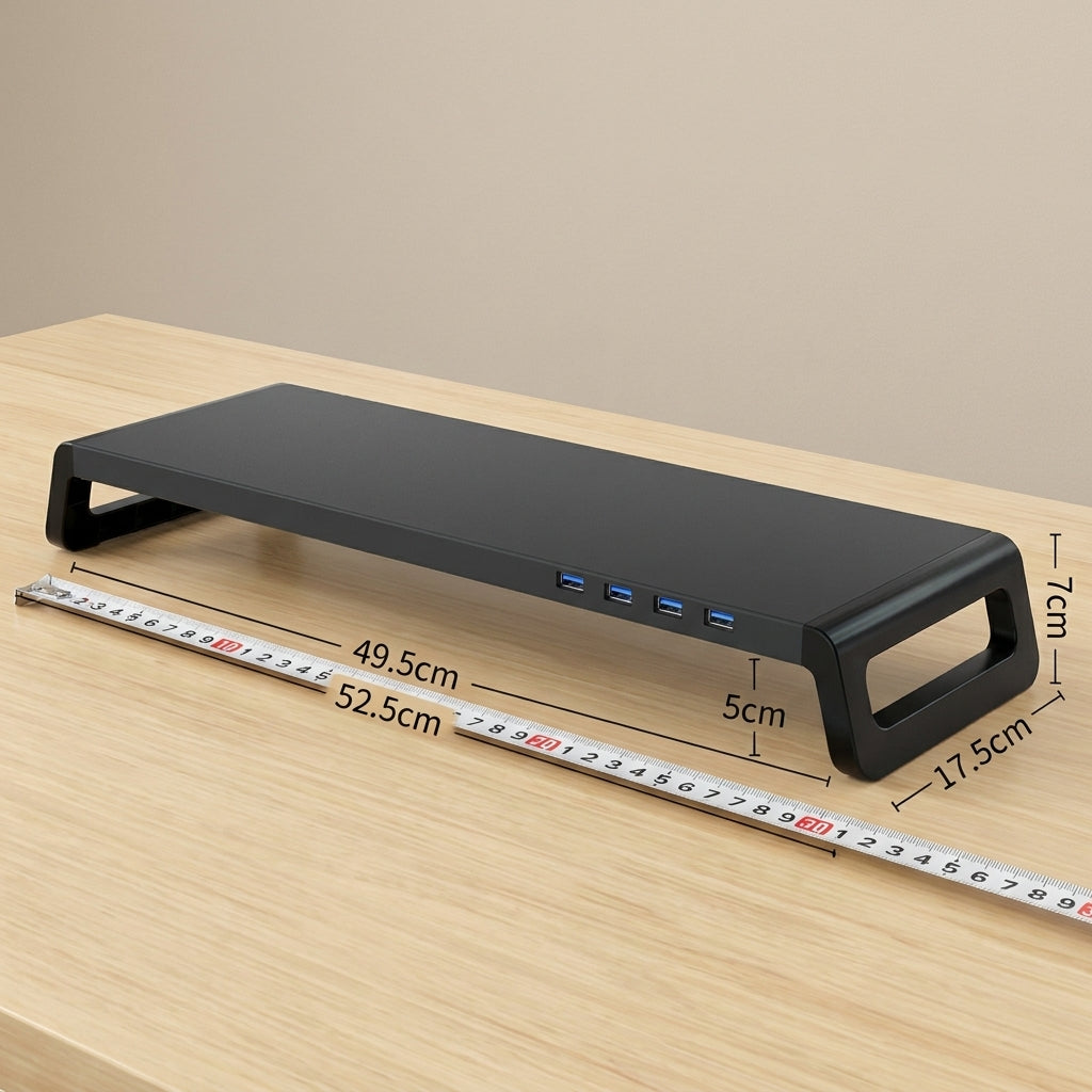 Aluminum Monitor Stand with USB 3.0 Hub