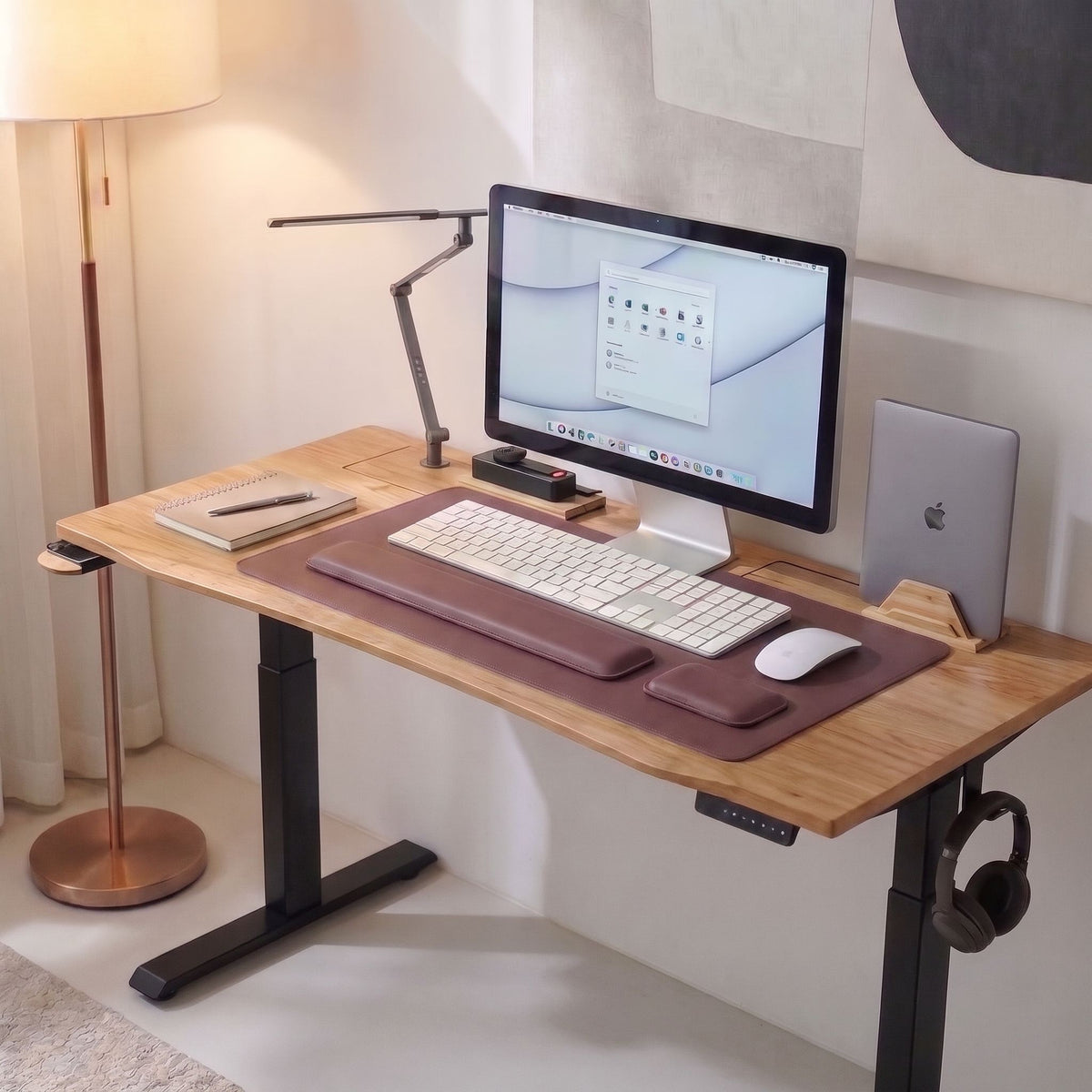 Tapis de Bureau Horizon Bruyère