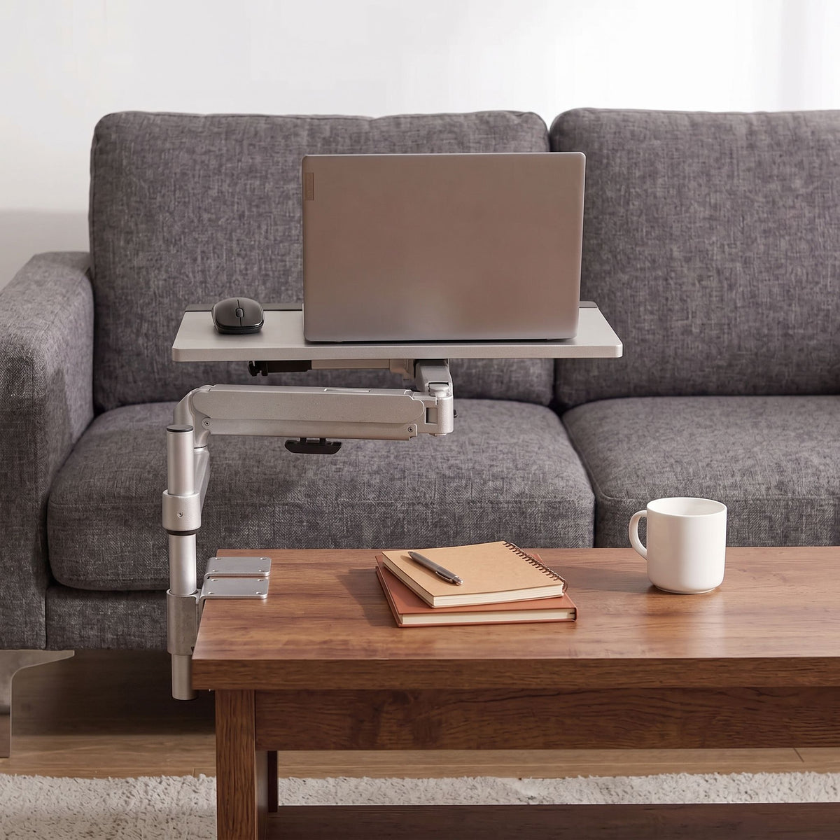 Plateau Clavier à Pince, Multi-Surface Swivel