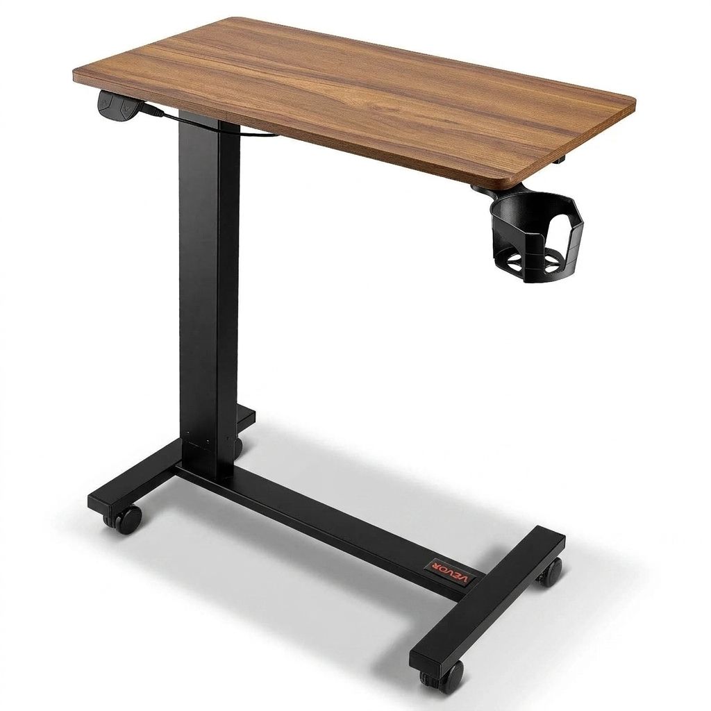 Table Bureau Mobile Électrique à Roulettes