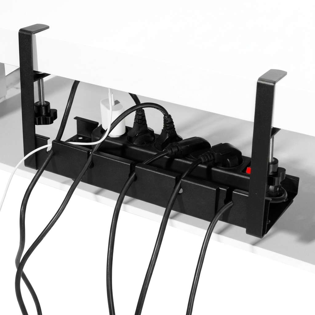 Rack Câble Bureau Latéral Style Perforée