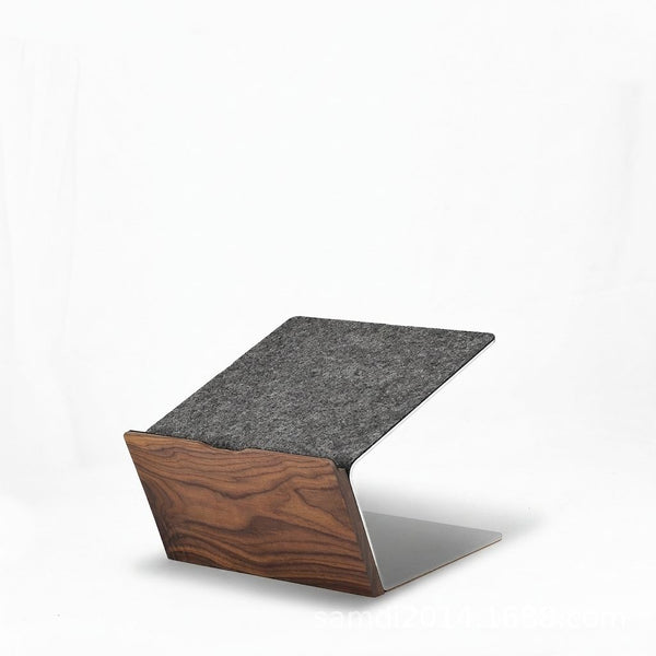Support Laptop Bois et Aluminium Massif