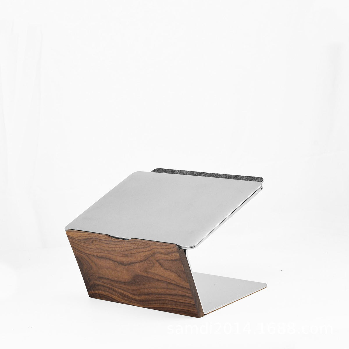 Support Laptop Bois et Aluminium Massif