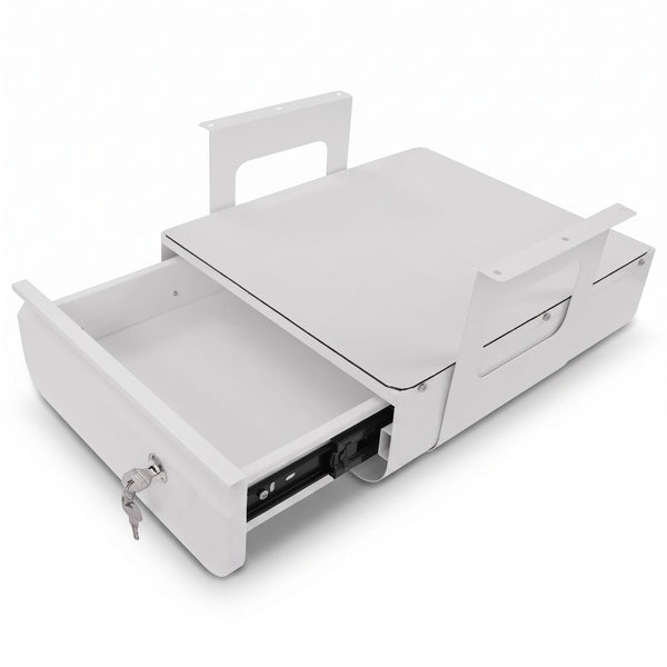 Tiroir Sous Bureau Blanc à Verrouillable